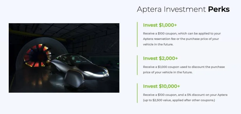 Aptera-Investitionsvorteile